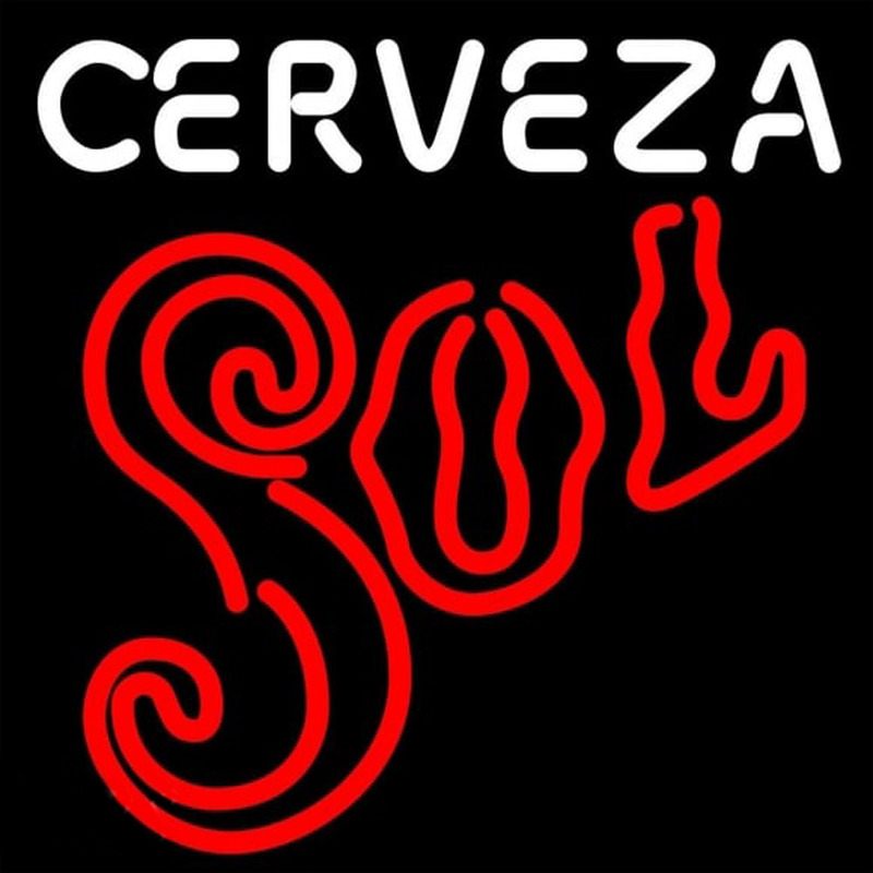 Cerveza Sol Neonreclame
