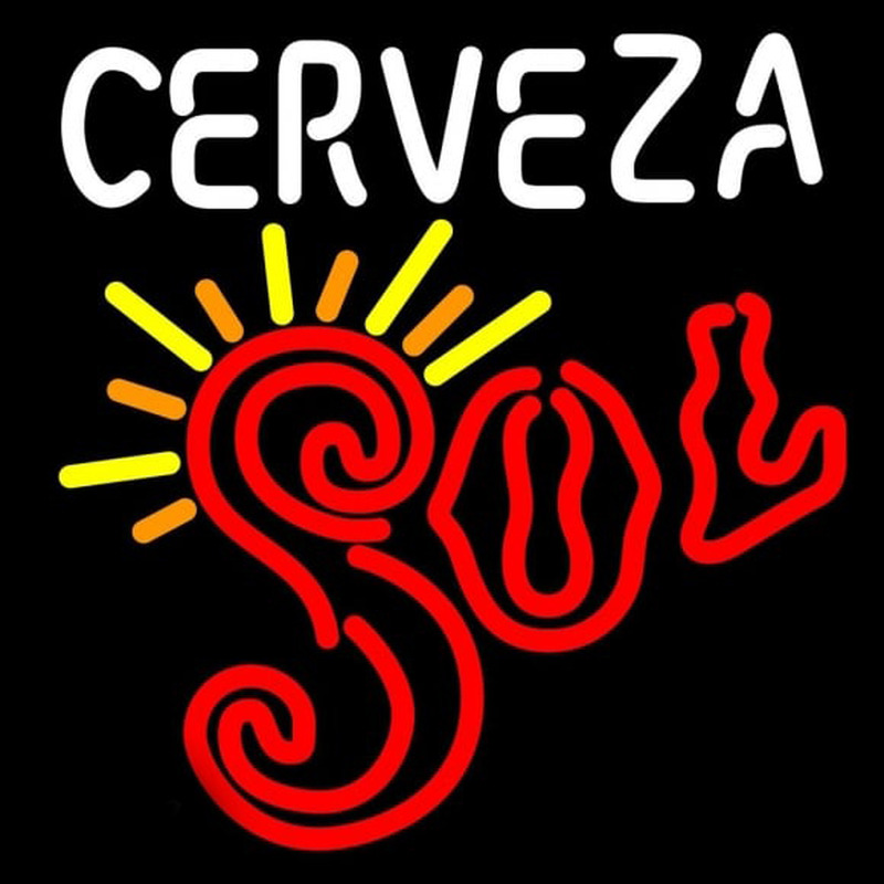 Cerveza Sol Sun Rays Neonreclame