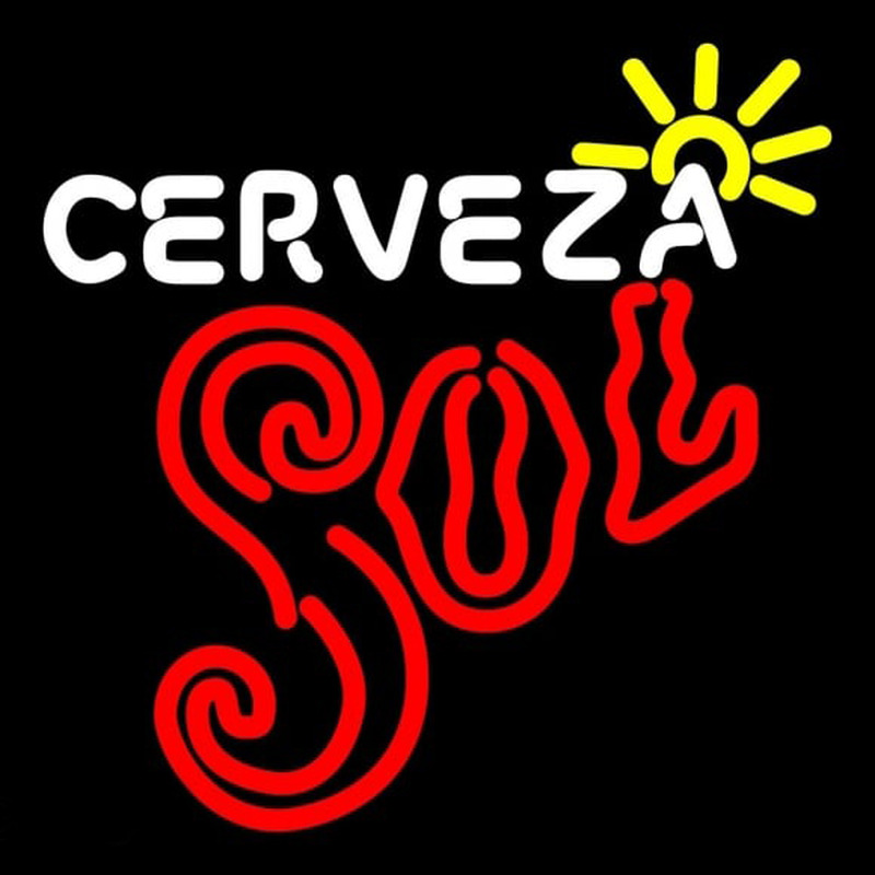 Cerveza Sol Sun Rays Neonreclame