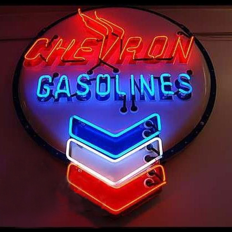 Chevron Gasoline Neonreclame