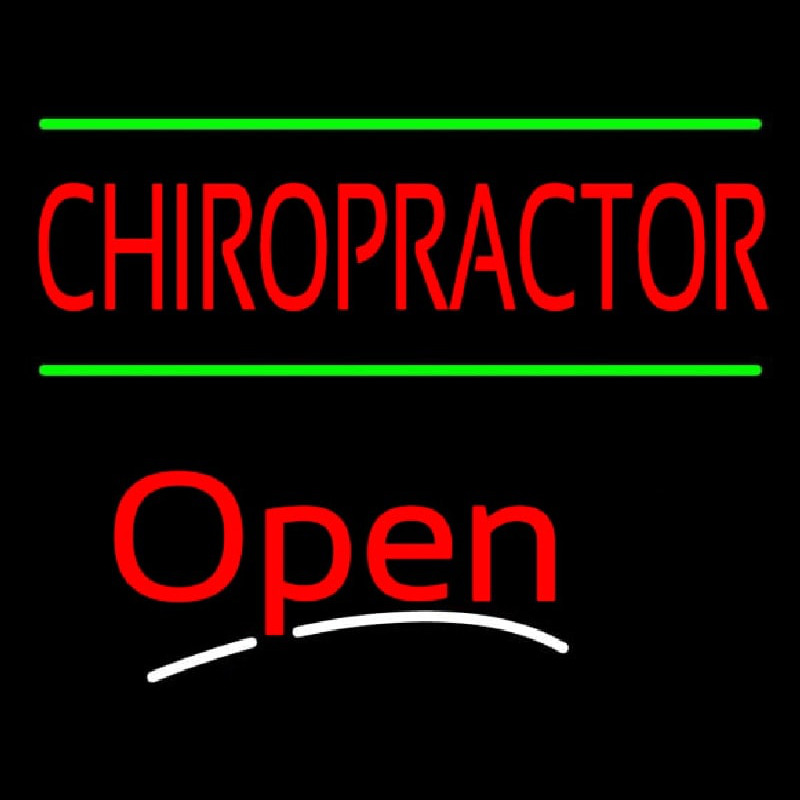 Chiropractor Open Neonreclame