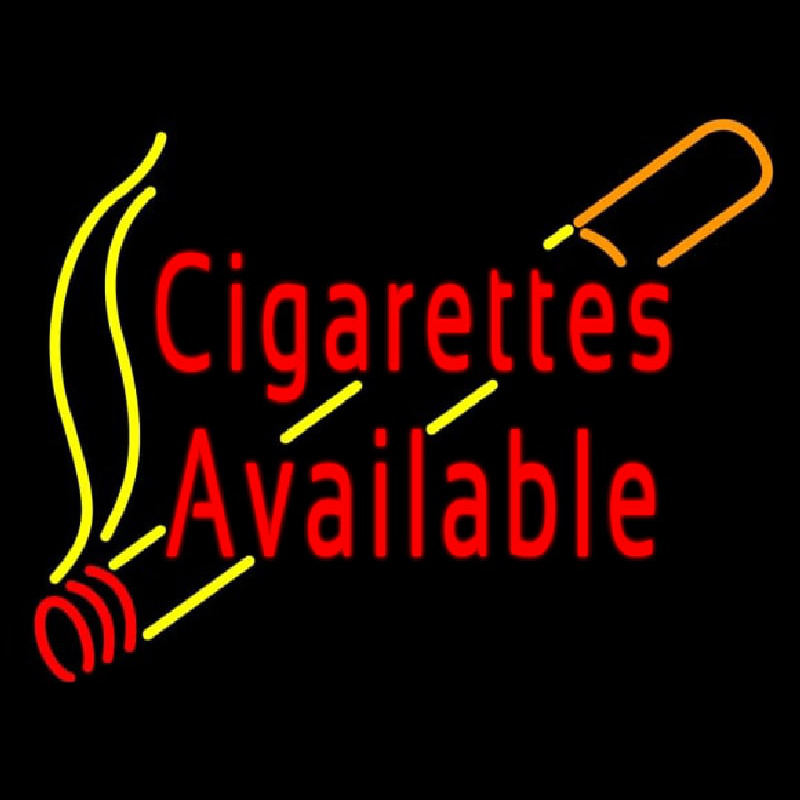 Cigarettes Available Neonreclame