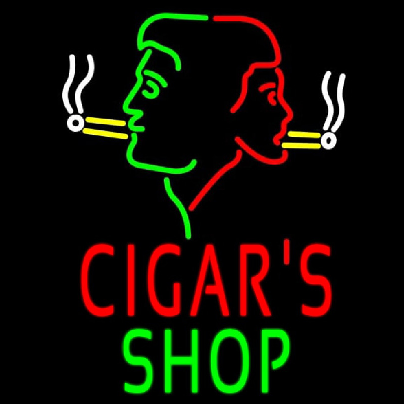 Cigars Shop With Logo Neonreclame