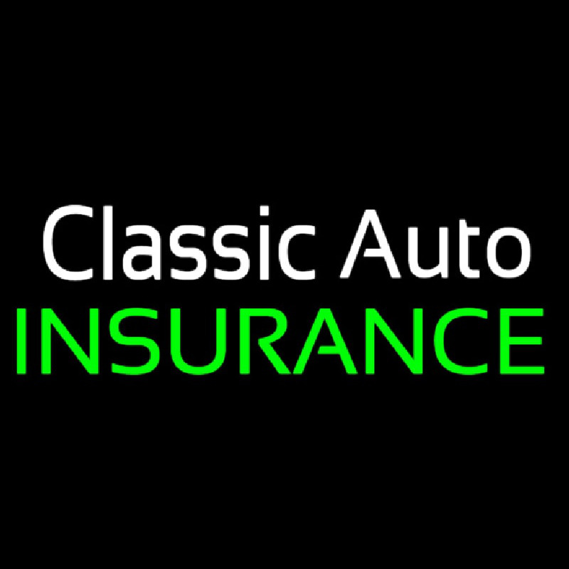 Classic Auto Insurance Neonreclame