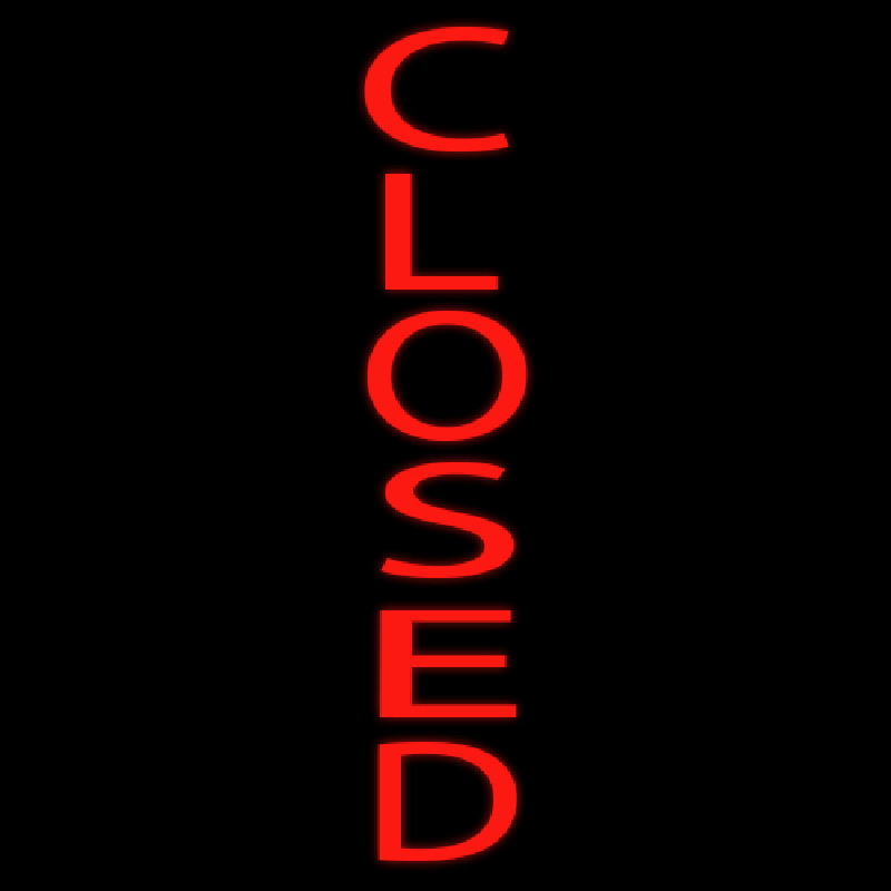 Closed Neonreclame