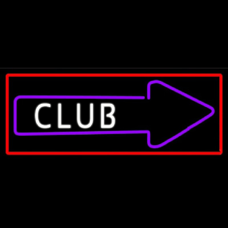 Club With Arrow Neonreclame