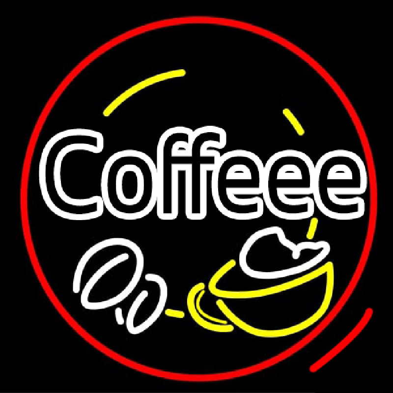 Coffee House With Coffee Cup Neonreclame
