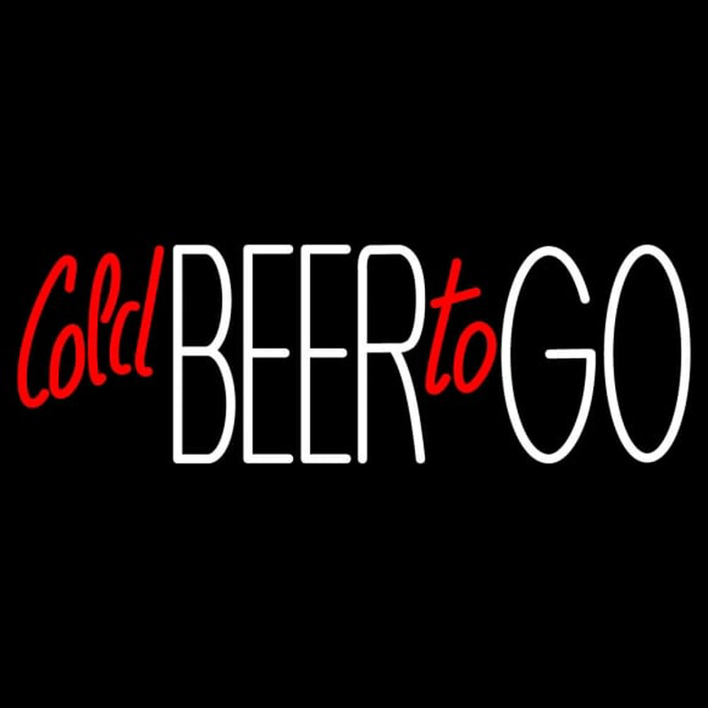 Cold Beer To Go Neonreclame