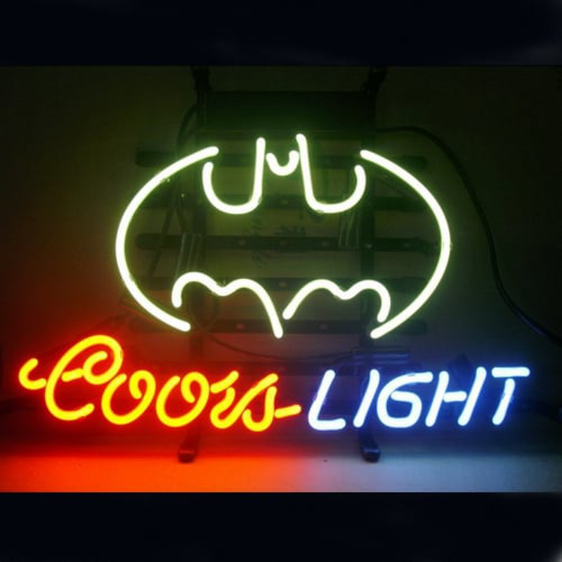 Coors Batman Bier Bar Open Neonreclame