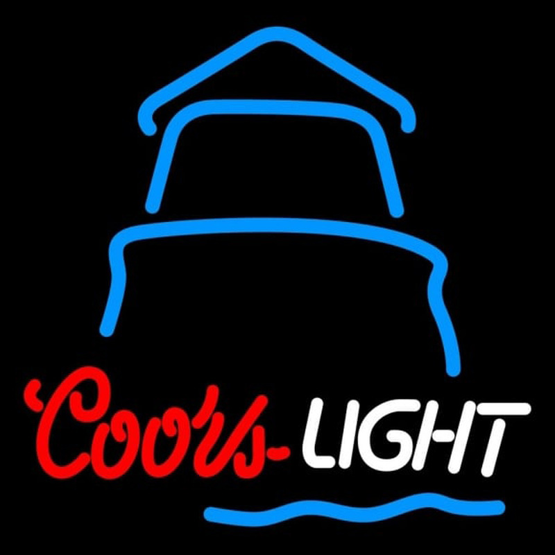 Coors Light Day Lighthouse Beer Sign Neonreclame