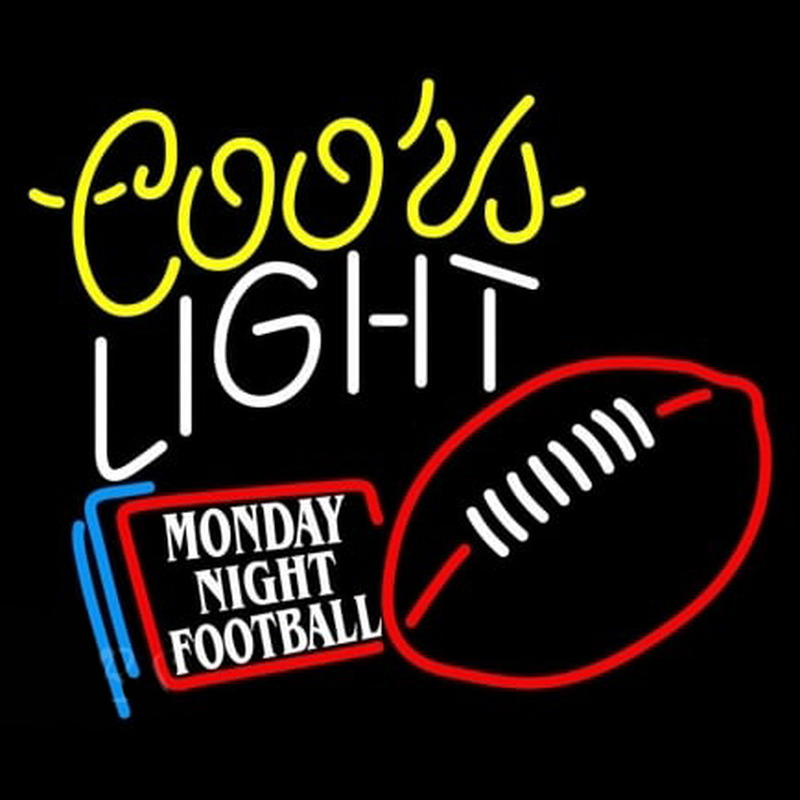 Coors Light Monday Night Football Neonreclame