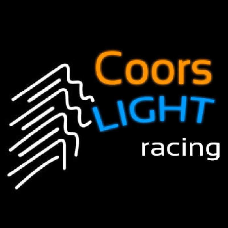 Coors Light Racing Beer Neonreclame