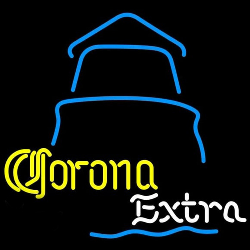 Corona E tra Day Lighthouse Beer Sign Neonreclame