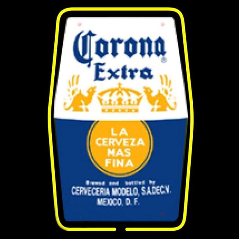 Corona E tra Label Beer Sign Neonreclame