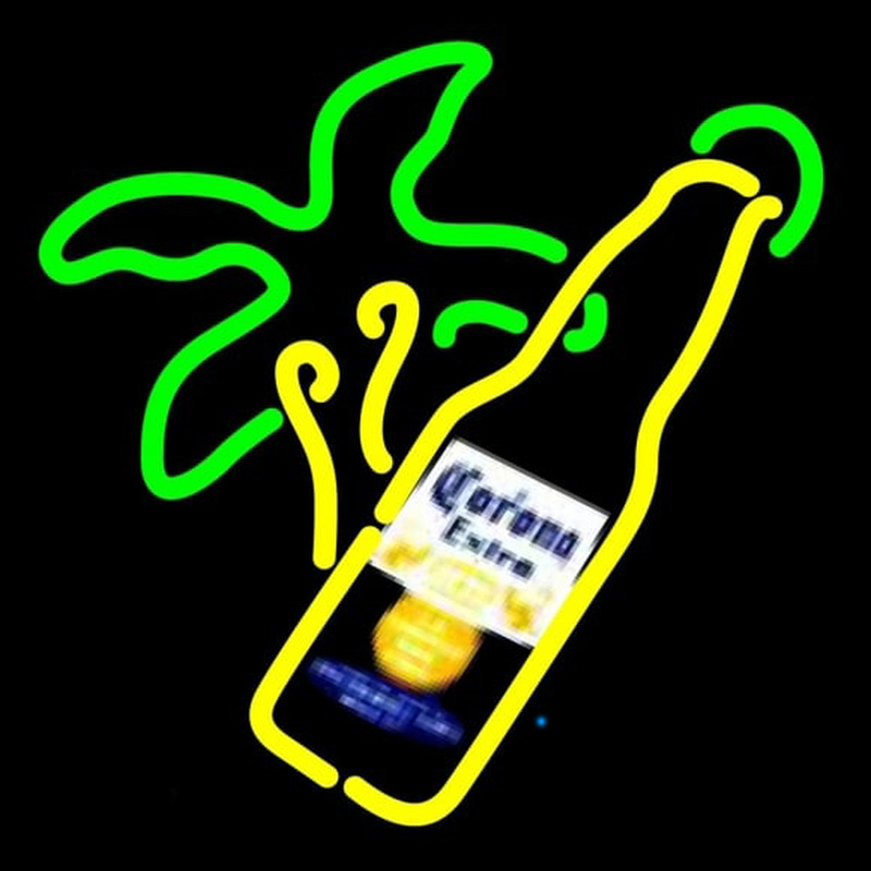 Corona E tra Palm Tree Bottle Beer Sign Neonreclame