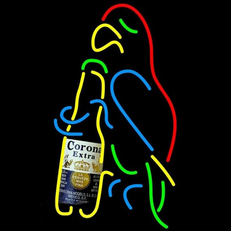 Corona E tra Parrot Bottle Beer Sign Neonreclame