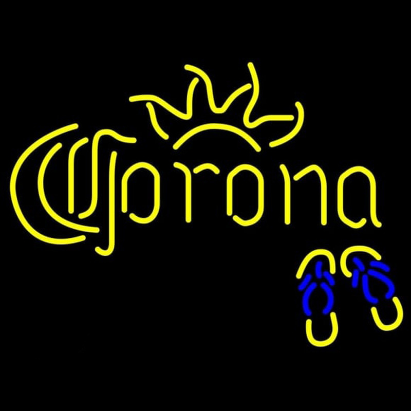 Corona Flip Flops Beer Sign Neonreclame