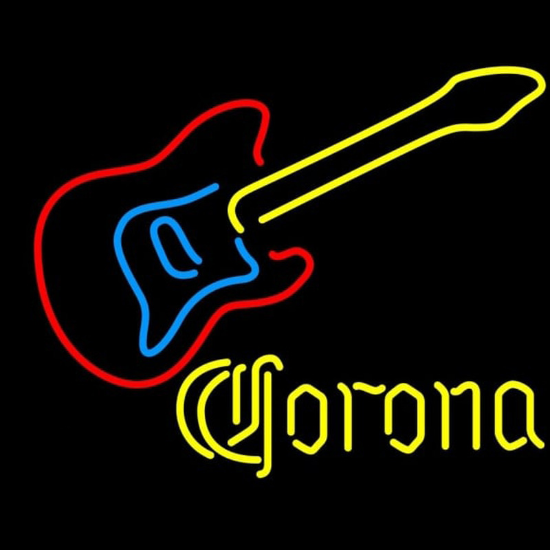 Corona Guitar Beer Sign Neonreclame