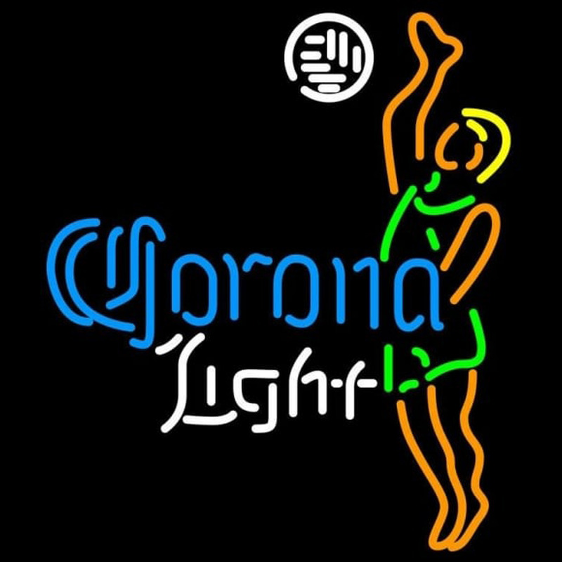 Corona Light Ball Volleyball boy Beer Sign Neonreclame