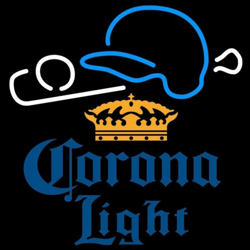 Corona Light Baseball Beer Sign Neonreclame