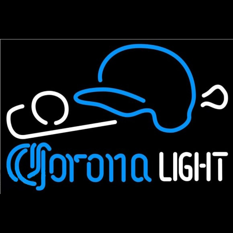 Corona Light Baseball Beer Sign Neonreclame
