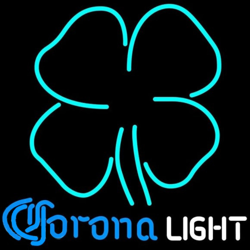 Corona Light Clover Beer Sign Neonreclame