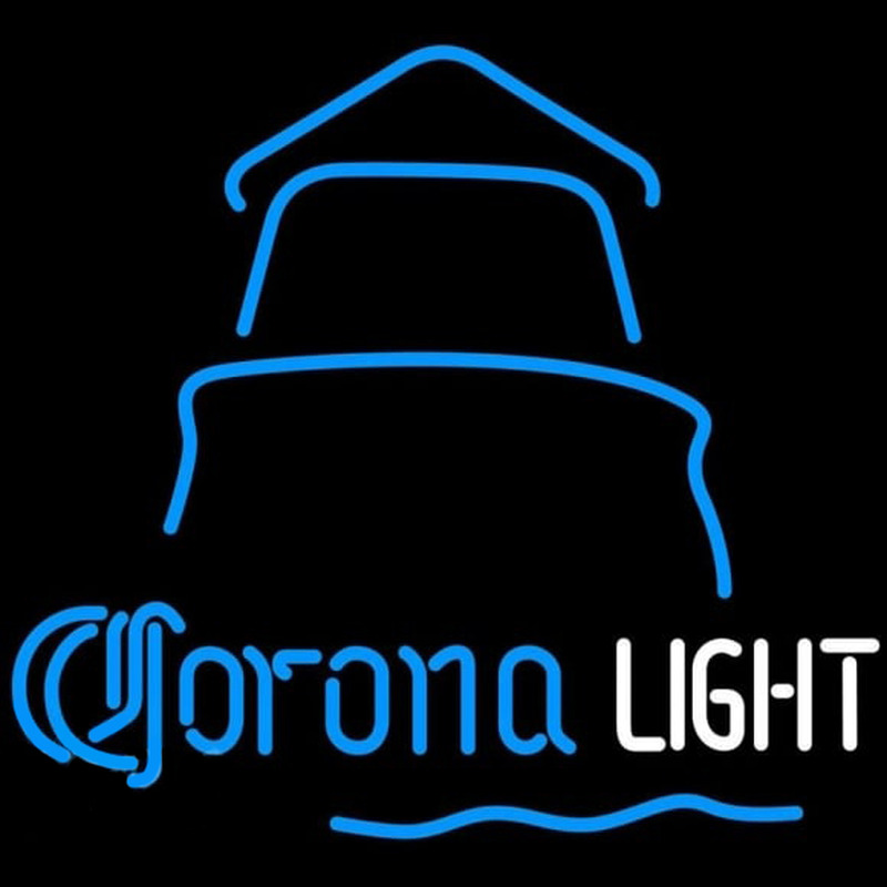 Corona Light Day Lighthouse Beer Sign Neonreclame