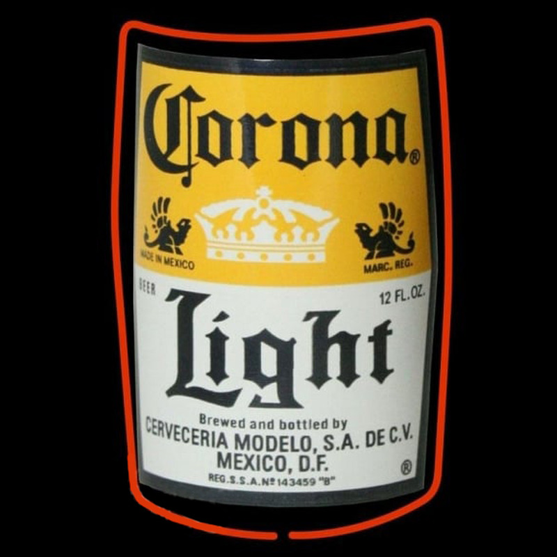 Corona Light Label Beer Sign Neonreclame