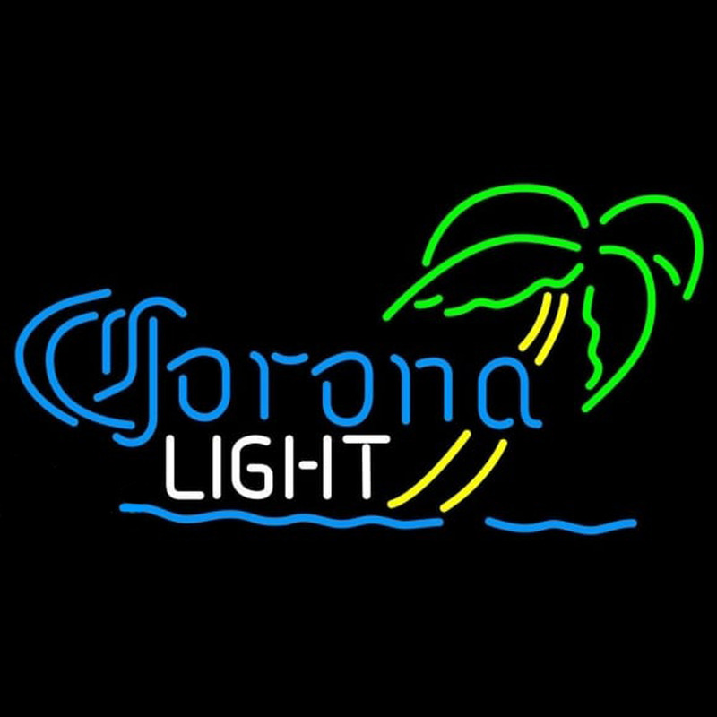 Corona Light Mini Palm Tree Beer Sign Neonreclame