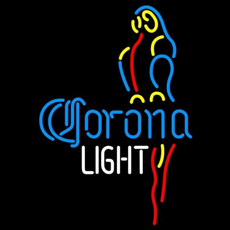 Corona Light Parrot Beer Sign Neonreclame