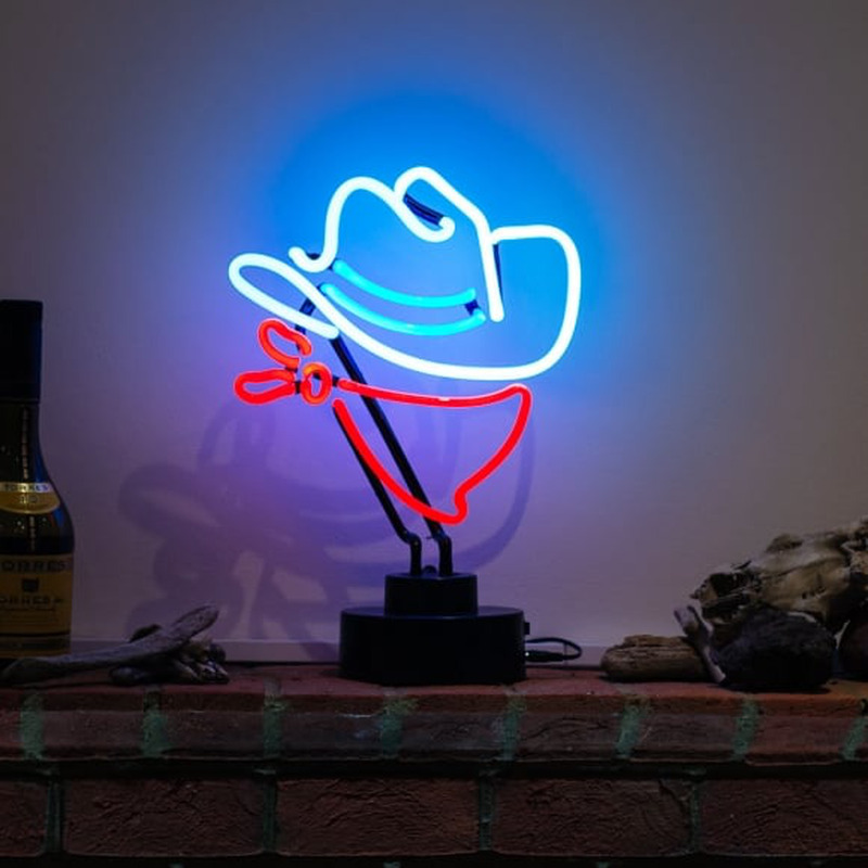 Cowboy Blue Hat Desktop Neonreclame