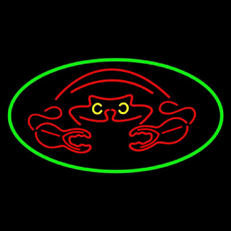 Crab Red Logo Neonreclame