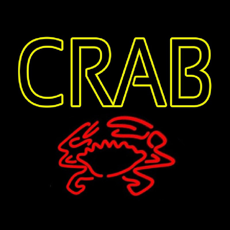 Crab With Logo Neonreclame