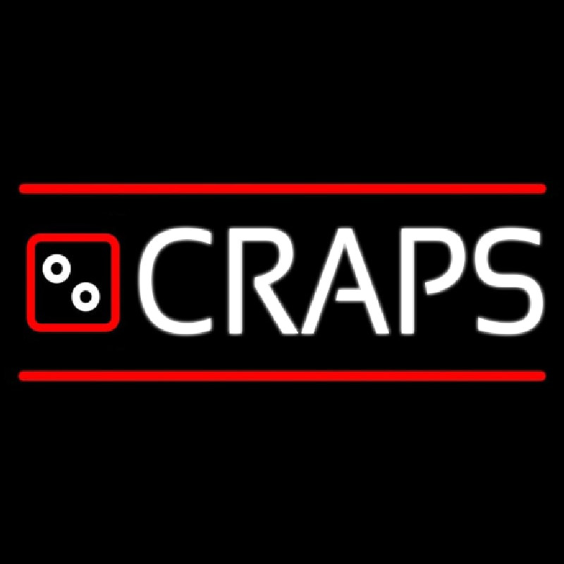 Craps With Hand Logo 2 Neonreclame