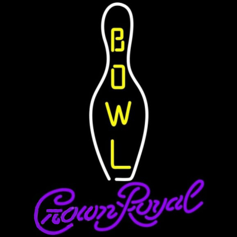 Crown Royal Bowling Beer Sign Neonreclame