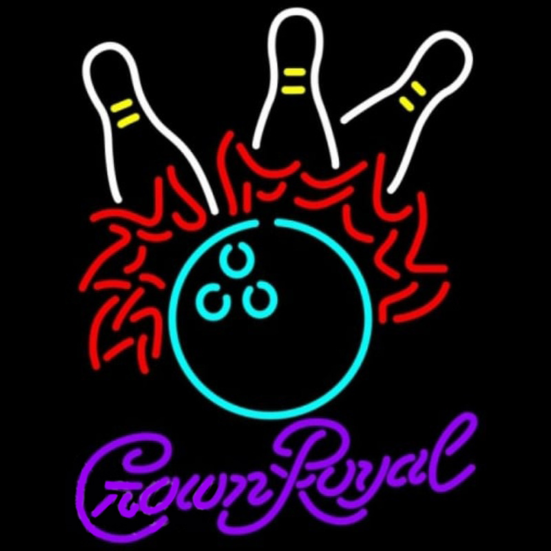 Crown Royal Bowling Pool Beer Sign Neonreclame