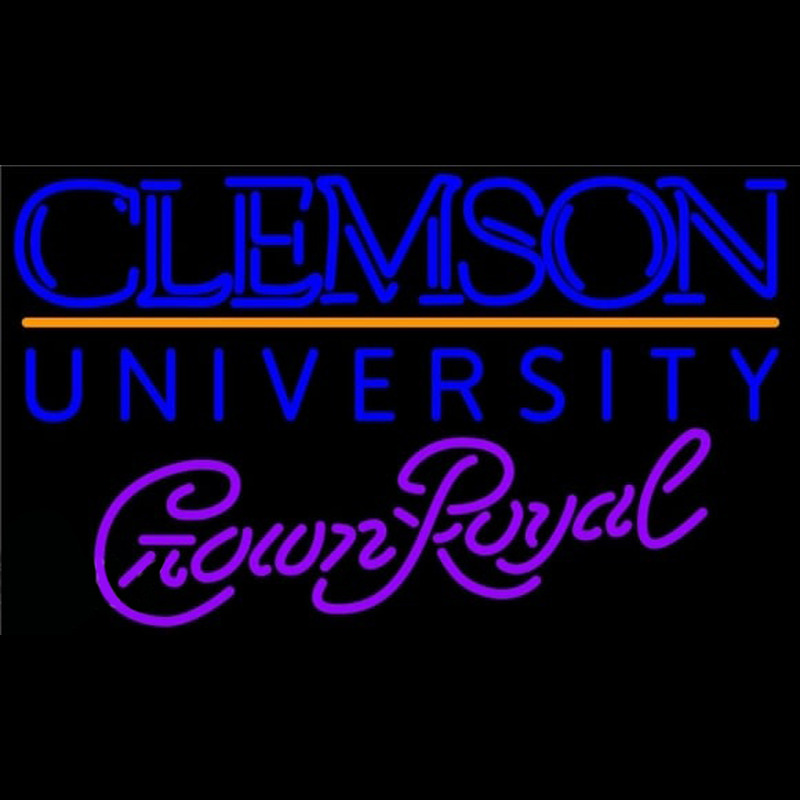 Crown Royal Clemson University Beer Sign Neonreclame