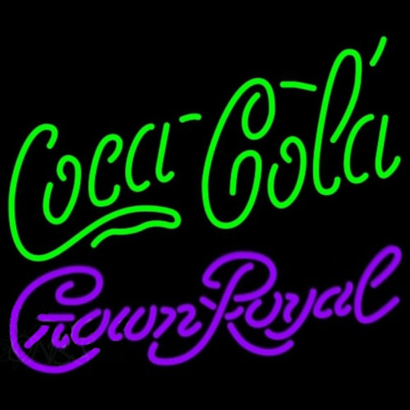 Crown Royal Coca Cola Green Beer Sign Neonreclame