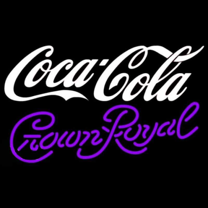 Crown Royal Coca Cola White Beer Sign Neonreclame