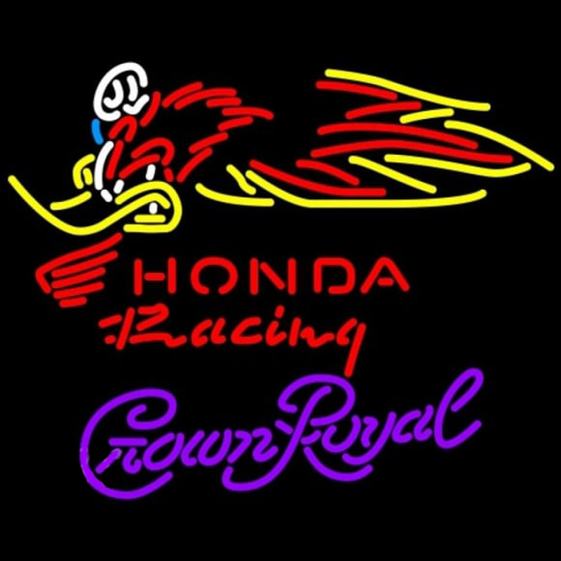 Crown Royal Honda Racing Woody Woodpecker Crf 250 450 Motorcycle Beer Sign Neonreclame