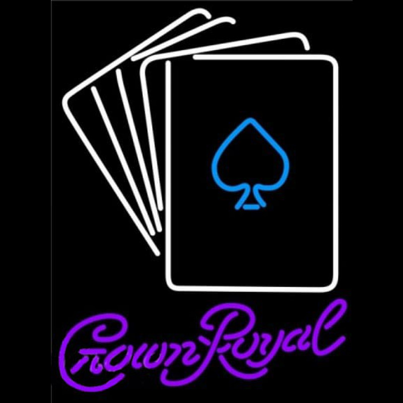 Crown Royal Poker Cards Beer Sign Neonreclame