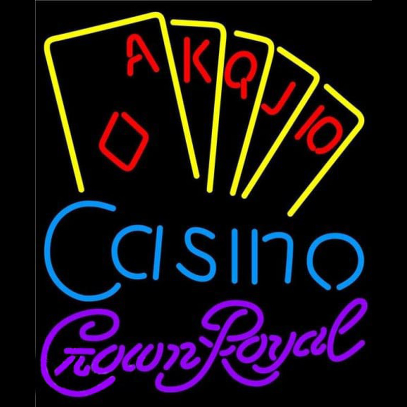 Crown Royal Poker Casino Ace Series Beer Sign Neonreclame
