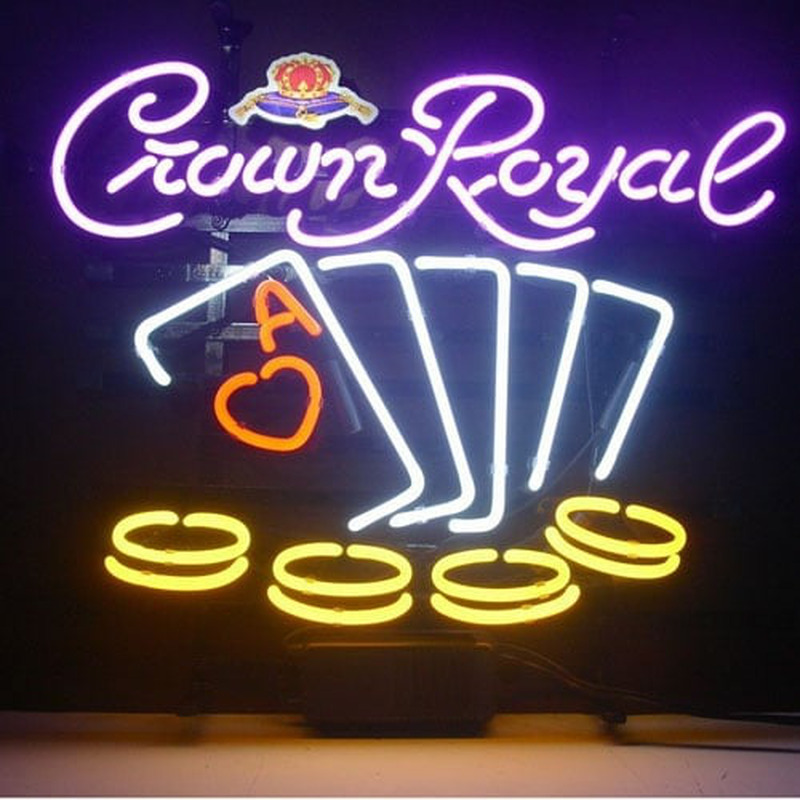 Crown Royal Poker Chips Neonreclame