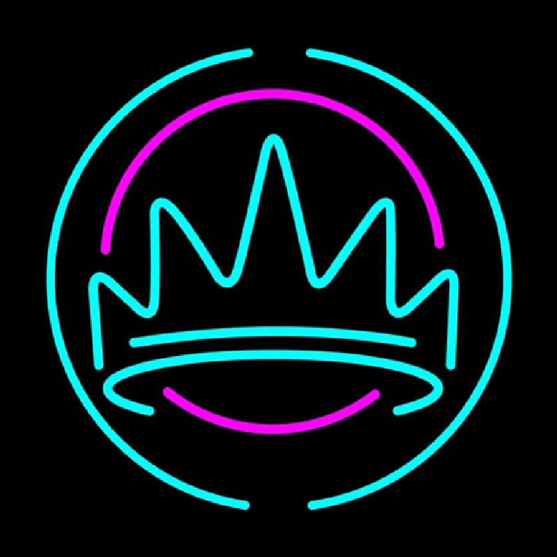 Crown With Round Logo Neonreclame