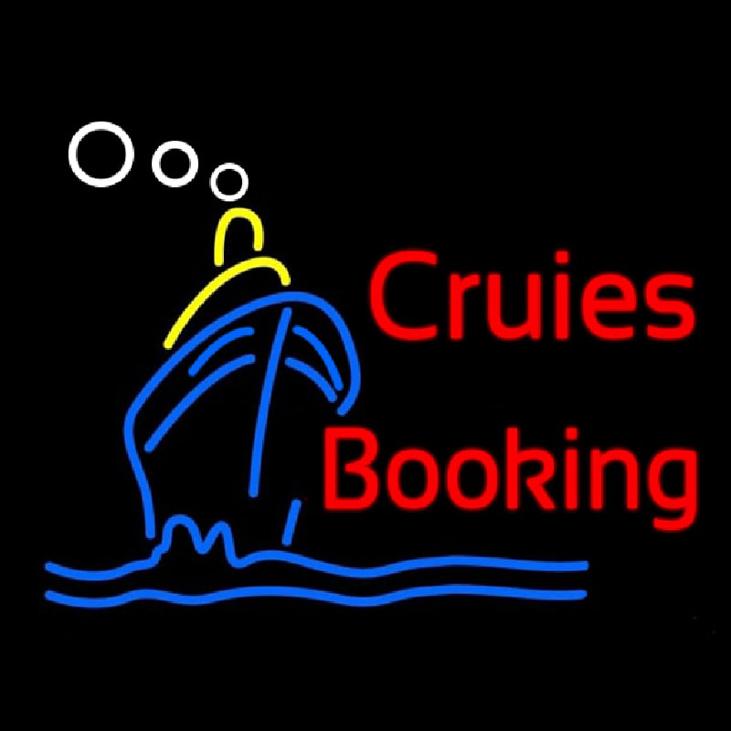 Cruise Booking Neonreclame