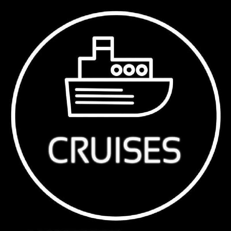 Cruises Icon Button Neonreclame
