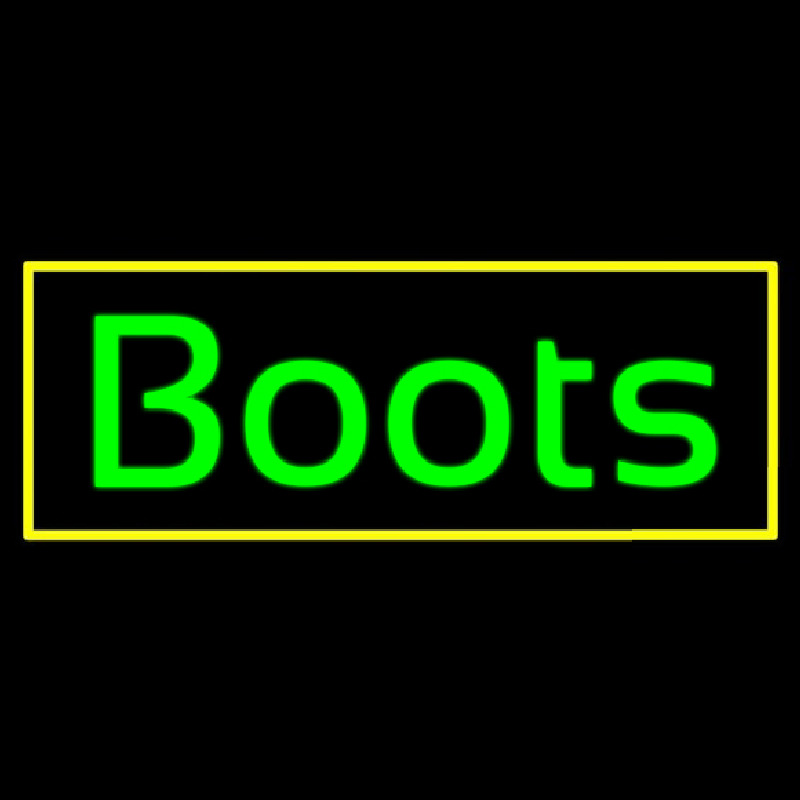 Cursive Boots Neonreclame