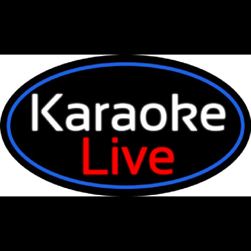 Cursive Karaoke Live Neonreclame