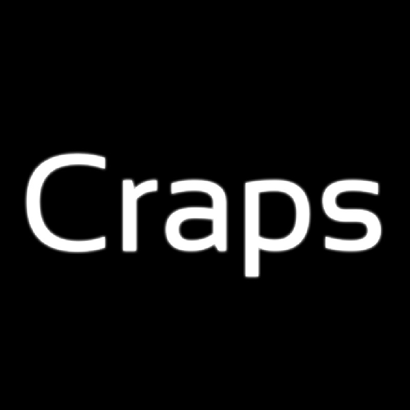 Cursive Letter Craps 2 Neonreclame