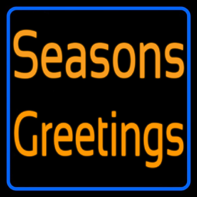 Cursive Seasons Greetings1 Neonreclame
